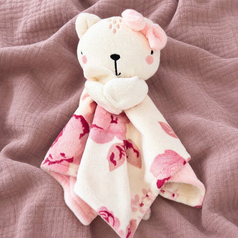 Gerber Modern Moments Pink Floral Lovey Baby Comfort Plush Toy Soothing Soft